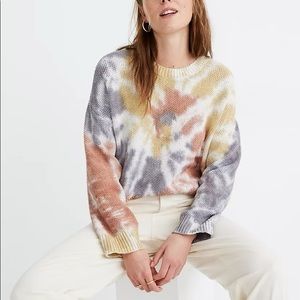 Madewell Tie-Dye Westford Pullover Sweater